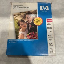 HP High Gloss Inkjet Premium Plus Photo Paper 12 Sheets 8.5