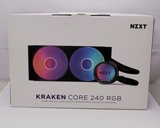 NZXT Kraken Core 240 RGB AIO CPU Liquid Cooler 240mm Radiator AM5 AM4 Black picture