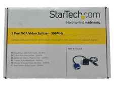 NEW STARTECH ST122LE 2 PORT VGA VIDEO SPLITTER 300 MHZ WIRED picture