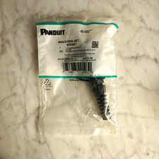 Panduit IndustrialNet RJ45 Male Plug Black Ethernet Networking Connector MP588T picture