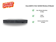 Cisco 881W 4-Port 10/100 Wireless N Router picture