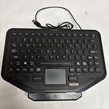 HAVIS KB-106 RED Backlight Keyboard SN.......128, Plus Havis QR Base C-KBM-201 picture