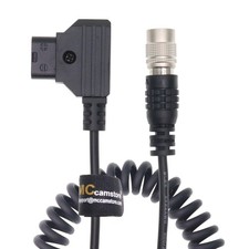 Hirose 4pin Male To Dtap Coiled Power Cable For Sound Devices ZAXCOM Wire picture