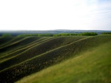 Landscape tilt shift nature Custom Gaming Mat Desk picture
