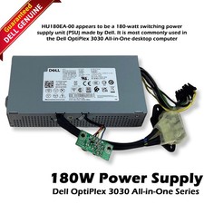 Dell Optiplex 3030 AIO 180W 80+ Bronze Power Supply PSU HU180EA-00 2Y4D5 8WJ7H picture