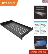 Durable 1U Disassembled Vented Rack Mount Shelf for 19-Inch Equipment picture