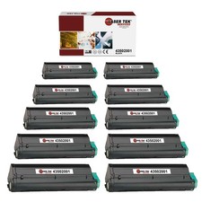 10Pk LTS B4600 43502001 Black HY Compatible for Okidata B4550 B4550n B4600 Toner picture