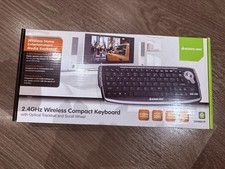 IOGEAR GKM681R Wireless Keyboard Media Trackball Controller Brand New Sealed Box picture