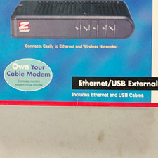 Zoom 5241 DOCSIS 2.0 Cable Modem 42 Mbps Ethernet USB VoIP Black picture
