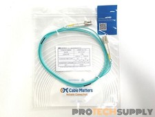NEW Cable Matters 120007-2m-US 2m LC to LC OM3 Duplex Fiber Cable with WARRANTY picture