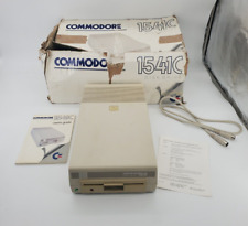 Vintage Commodore 1541 C Floppy Drive W/ Box, Manual, Video Cable Powers on READ picture