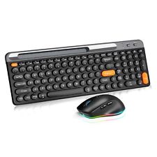 TENMOS T201 Wireless Keyboard and Mouse Combo, Rechargeable Slim Full Sized 2... picture