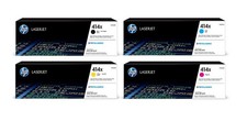 New Original HP 414X Toner Cartridges 4-Pack Set High Yield Bulk -FACTORY SEALED picture