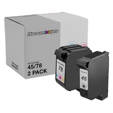 DI 2PK Replacements for HP 45 / 51645A & 78 / C6578D Ink Cartridges picture