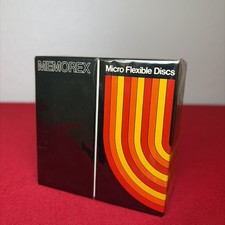 VTG SEALED Memorex Micro Flexible Discs M1HD-80 3.5” 1.44MB Floppy Disk 10 Pack picture