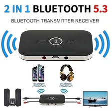 Bluetooth 5.3 Transmitter Receiver 2 IN 1 Wireless Audio 3.5mm Jack Aux Adapter picture