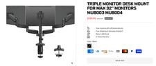 MOUNTUP Triple Monitor Mount for 17-32 inch Screens mu8004 4.4-19.8 lbs Each picture