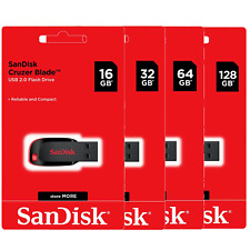 50 Units SanDisk 16GB 32GB 64GB 128GB Cruzer Blade USB 2.0 Flash Drive picture