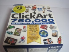 Click Art 750,000 PC CD-ROM ClickArt Digital Images Graphics, big box picture