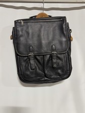 Wilson’s Leather BLACK BRIEFCASE LAPTOP BAG Fast Shipping Genuine Leather picture