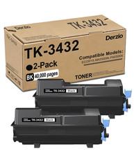 TK-3432 Toner Cartridge Black 2 Pack Compatible Kyocera TK3432 1T0C0W + + ++ + + picture