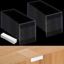 40 Pcs Moveable Shelf Label Holders, Clear Library Markers Book Shelf Tags wi picture