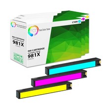3Pk TCT 981X HY Combo For HP PageWide 586dn 586f 556dn 556xh 586z Compatible Ink picture