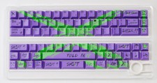 PBT EVA X Green Black Theme Keyboard Keycaps Cherry Profile Set For MX Ne picture