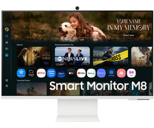 Samsung 32” Smart 4K Monitor M8 M80F (LS32FM803UNXZA) USB-C, Camera - New w/Box picture