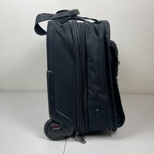 TUMI Alpha 26103D4 Wheeled Briefcase Black Nylon Rolling Carry On Bag picture