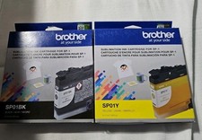Brother Sublimation Ink Cartridge SP01BK, SP01Y SP-1 Black & Yellow Lot Of 2 picture