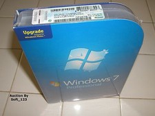 Microsoft Windows 7 Professional Upgrade 32 & 64 Bit DVDs =RETAIL BOX= picture