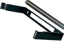 24 Port BNC 50 OHM Patch Panel Rackmount with 1U Hinged Wall Bracket- USA Seller picture