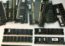 Lot 2x 64MB PC100 168 PIN DIMM SDRAM MEMORY MODULES Total 128mb PC 100 / Non Ecc picture