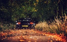Landscape porsche 911 leaves 997 rear view fall fallen Custom Gaming Mat Desk picture