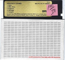 ITHistory  SOFTWARE IBM  (1980s)  STRATEGY GAMES (Keypunch)    5.25