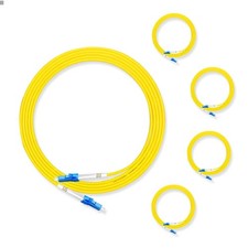 5 PCS 3M / 10 FT OS2 LCUPC To LCUPC Simplex Single Mode 9/125um Fiber Cable picture