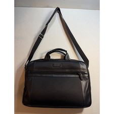 Kenneth Cole Reaction R-Tech Black Laptop Messenger Bag Briefcase picture
