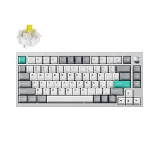 Lemokey P1 Pro Knob Wireless Banana Switch Keyboard Silver Certified Refurbished picture