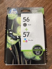 Genuine HP 56 & 57 Ink Cartridge Set C9321FN Date: 05/2014 picture