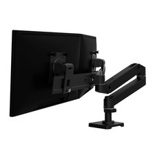 Ergotron 45684292 Dual Direct Monitor Arm Matte Black picture