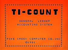 TI-Count (1981) Accounting System disks & manuals for the TI-99/4A - tested picture