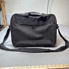 SwissGear Messenger Bag Unisex Large Black Good Laptop Briefcase Travel picture
