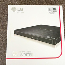 LG Ultra Slim Portable DVD Writer External USB DVD/CD Drive M-DISC Black picture