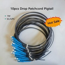 10pcs Drop Fiber Pigtail SC/UPC 1M Bend Insensitive Indoor FTTH Extension Cable picture