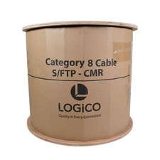 CAT8 S/FTP Bulk Ethernet Network Cable 22AWG 2Ghz Pure Copper Riser Blue 1000ft picture
