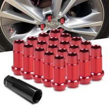 WENJTP Lug Nuts 12x1.5 Red 20pc picture