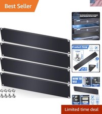 Blank Rack Mount Panel Spacer Metal Blank Panel Black Server Rack Accessories... picture