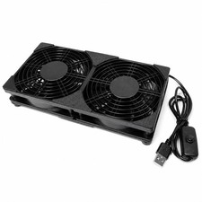 Dual 120mm 5V USB Cooling Fan with On Off Switch PC Desktop Computer Laptop Fan picture