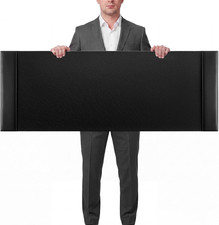47.2 X 17 Inch Leather Desk Pad with Side Rails Mat, Black picture